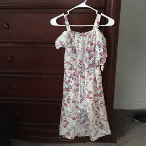 Girls romper with skirt